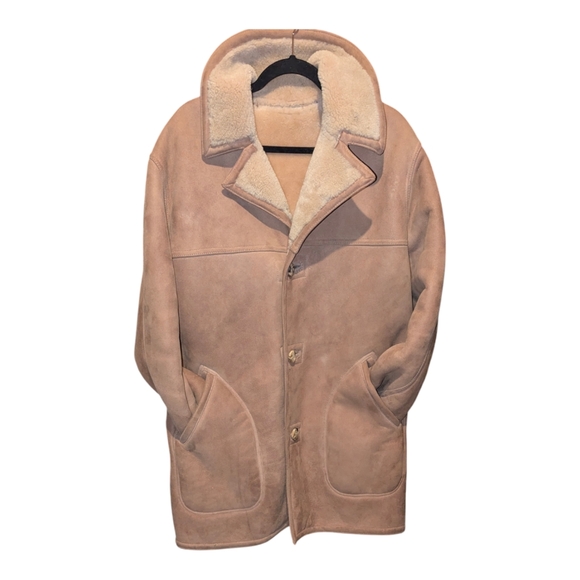 Auth Sawyer of Napa VTG Shearling Rancher Coat Men 38 Marlboro